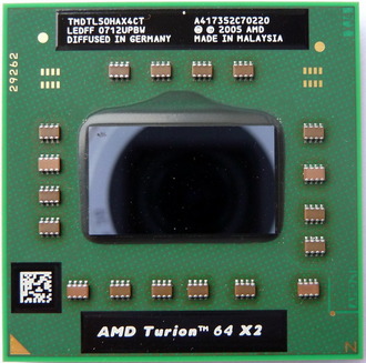 Процессор для ноутбука AMD Turion 64 X2 TL-50 1.6 Ghz S1 (комиссионный товар)