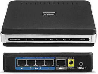 D-Link DIR-100 маршрутизатор 4 LAN, 10/100 Мбит/с (комиссионный товар)
