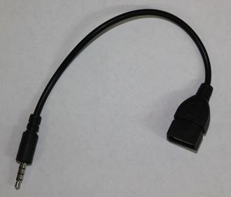 Переходник USB гнездо - 3,5мм стерео штекер 4 контакта
