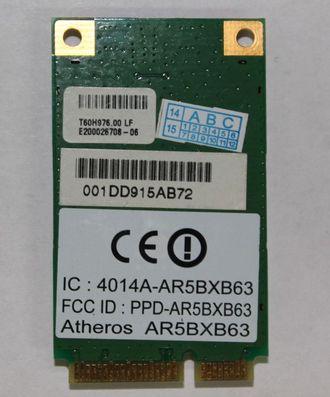 Wi-Fi для ноутбука Atheros AR5BXB63 (комиссионный товар)